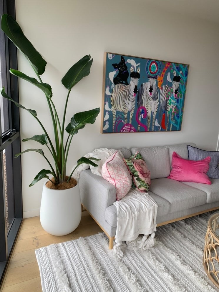 NY Duffle Candy Pot White ( pickup/delivery )